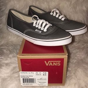 Like New W Size 8.5 M Size 7 Grey & White Vans